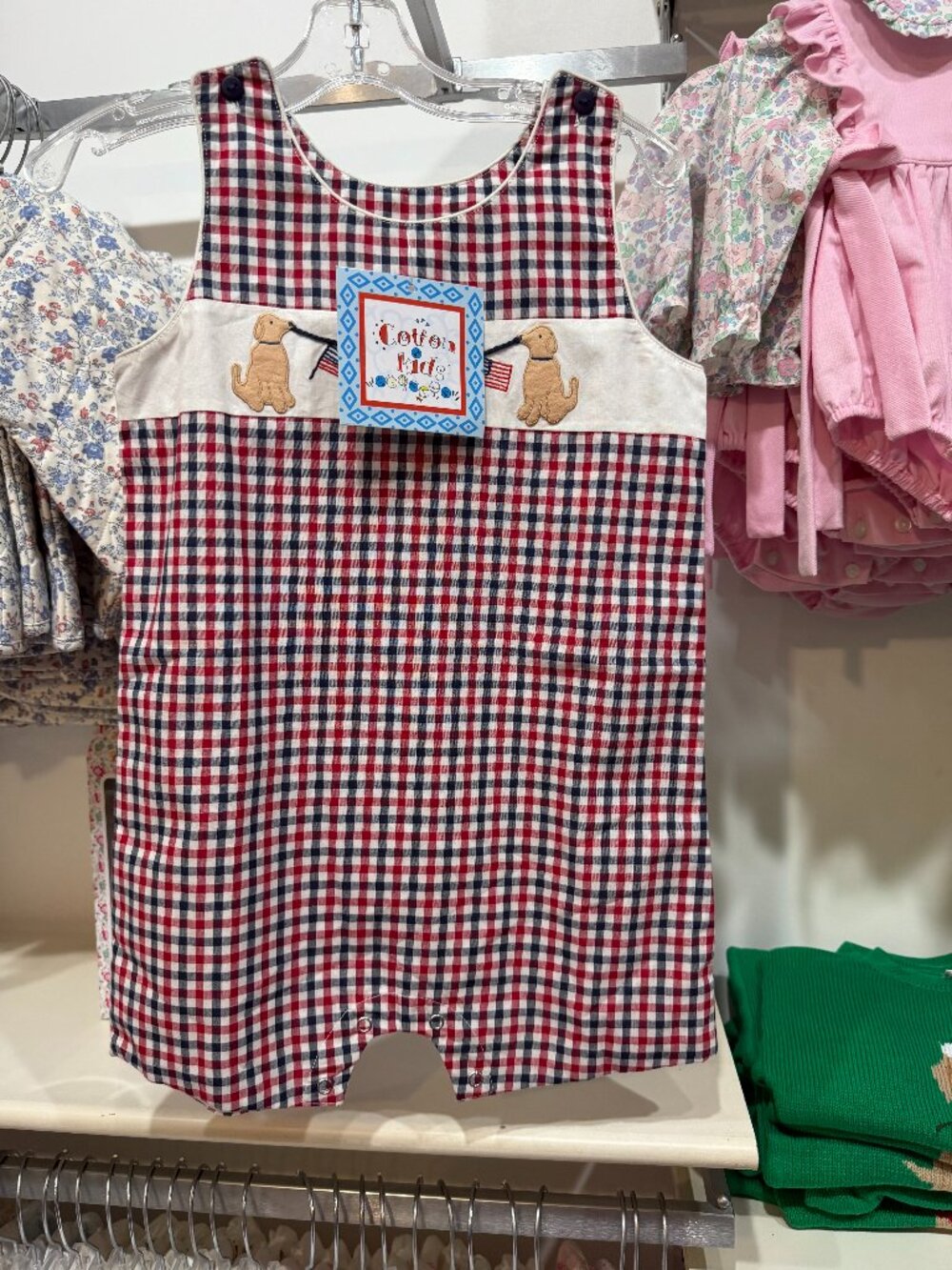 NWT Cotton Kids Jon Jon Shortall